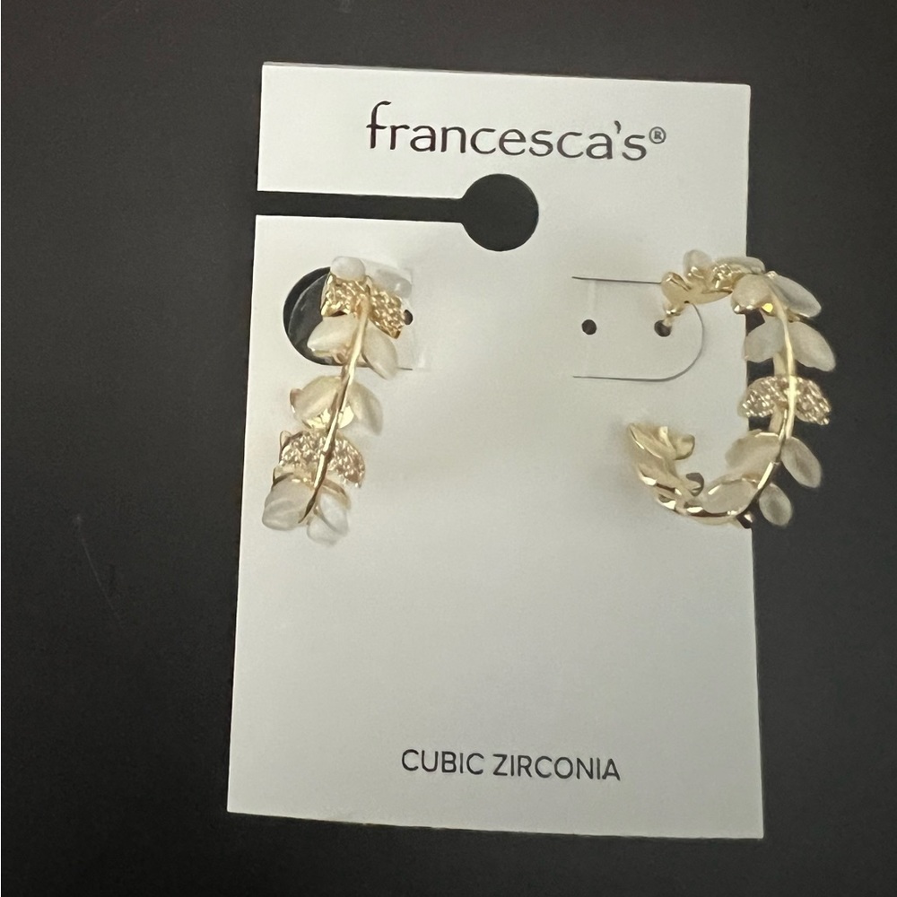 Earrings from Francesca’s. Hoops